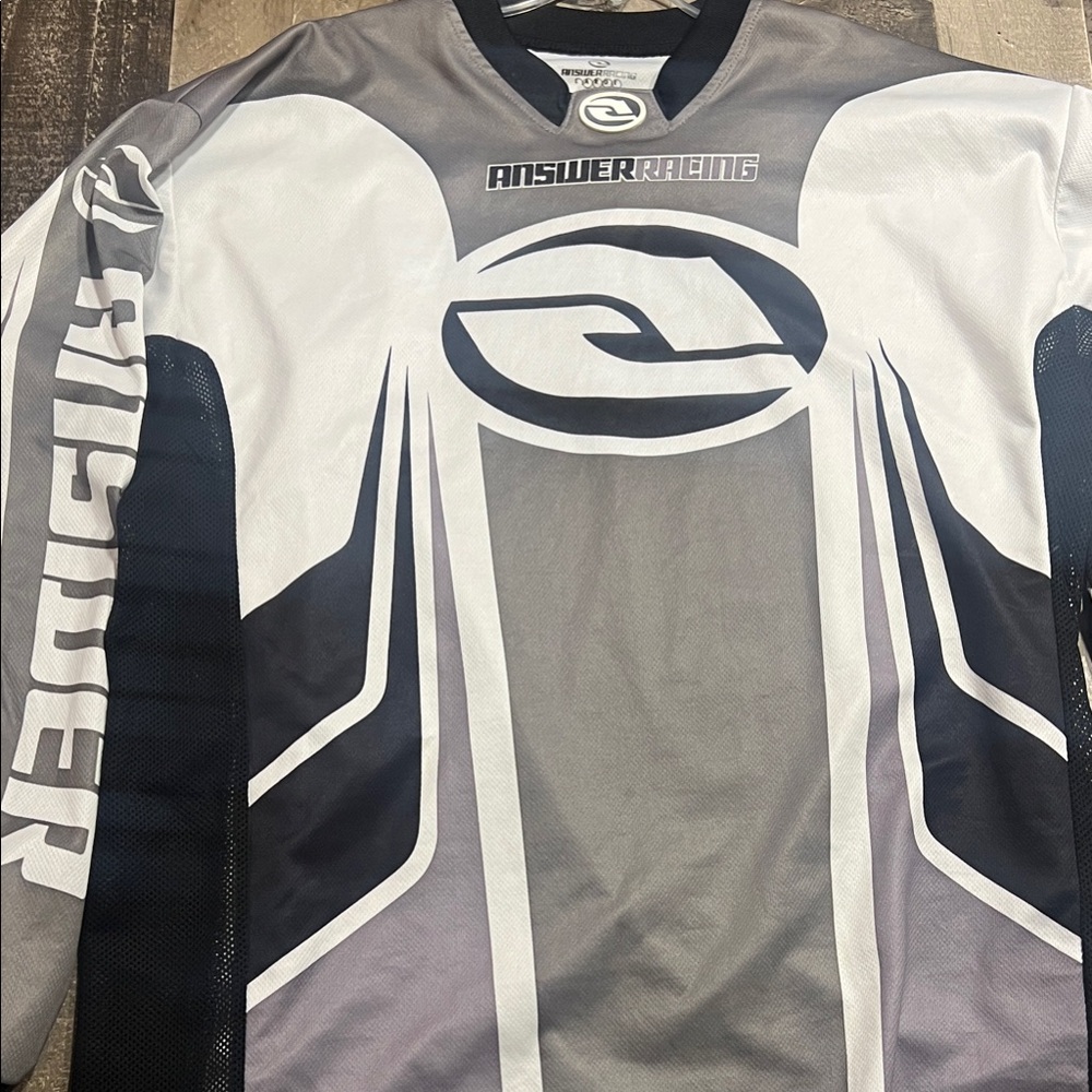 Official Men’s L BMX Answer Racing Motocross Long Sleeve Performance shirt